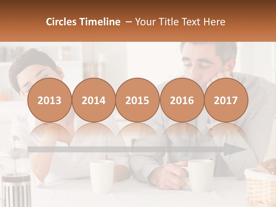 Caucasian Appearance Interior Tired PowerPoint Template