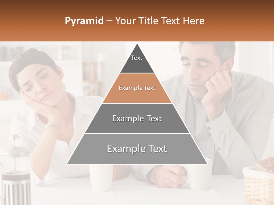 Caucasian Appearance Interior Tired PowerPoint Template