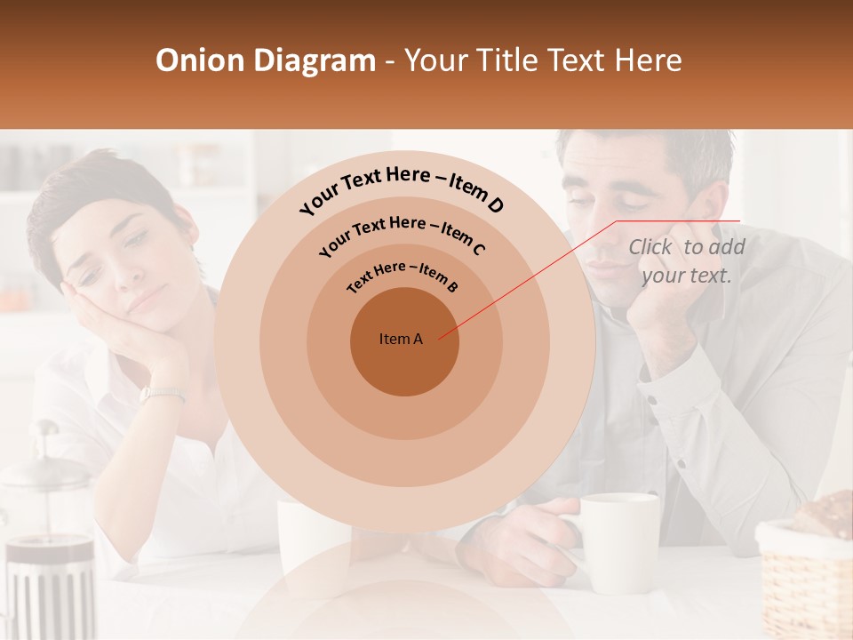 Caucasian Appearance Interior Tired PowerPoint Template