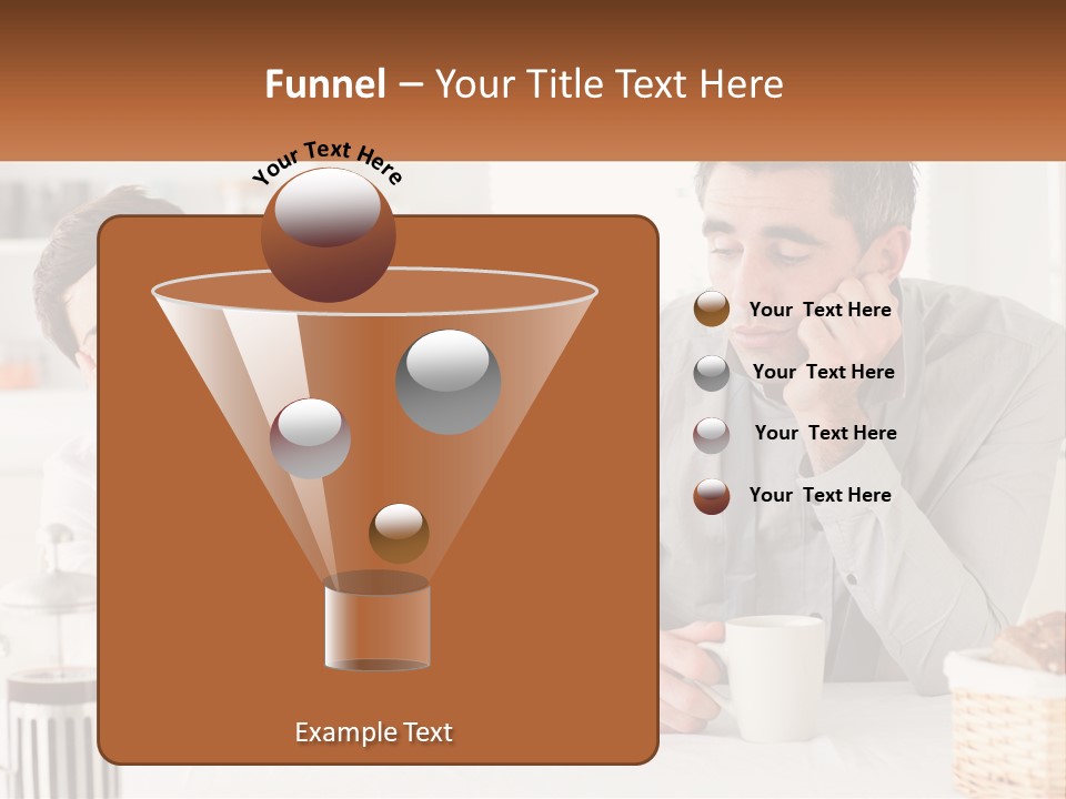Caucasian Appearance Interior Tired PowerPoint Template