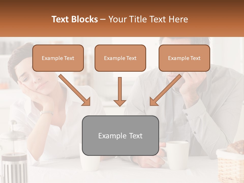 Caucasian Appearance Interior Tired PowerPoint Template
