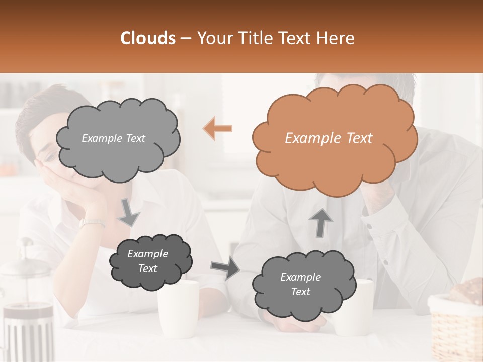 Caucasian Appearance Interior Tired PowerPoint Template