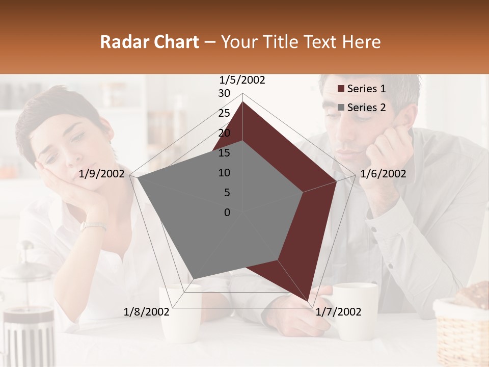 Caucasian Appearance Interior Tired PowerPoint Template
