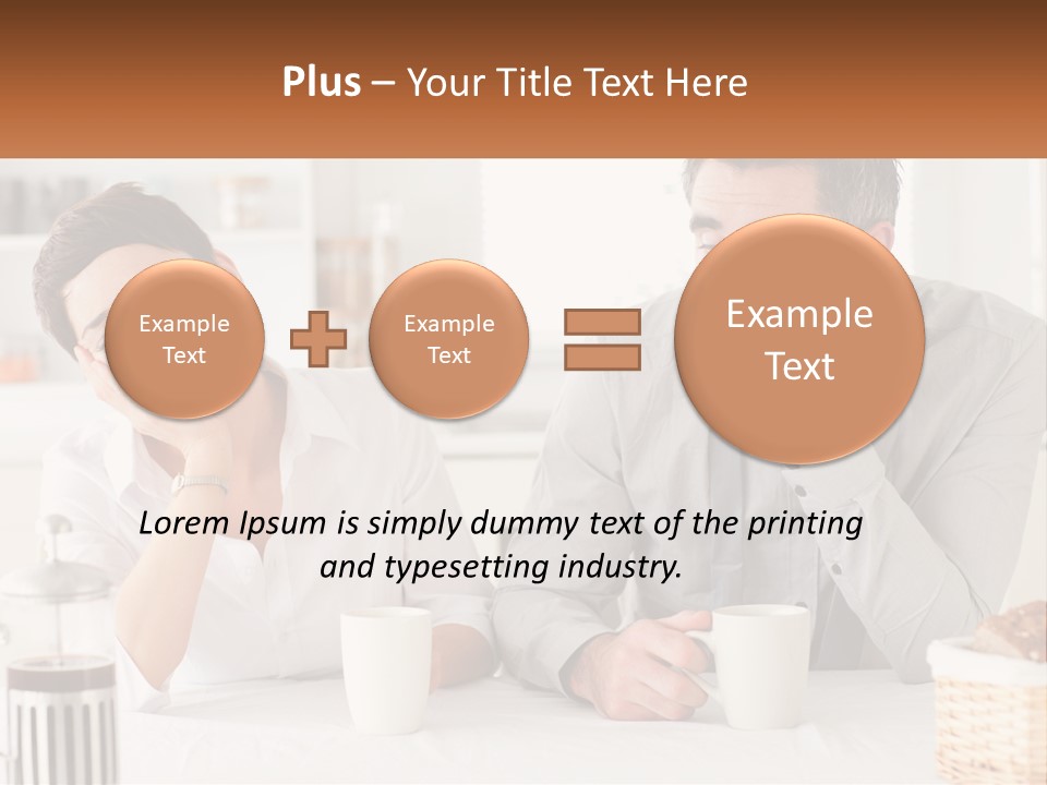 Caucasian Appearance Interior Tired PowerPoint Template