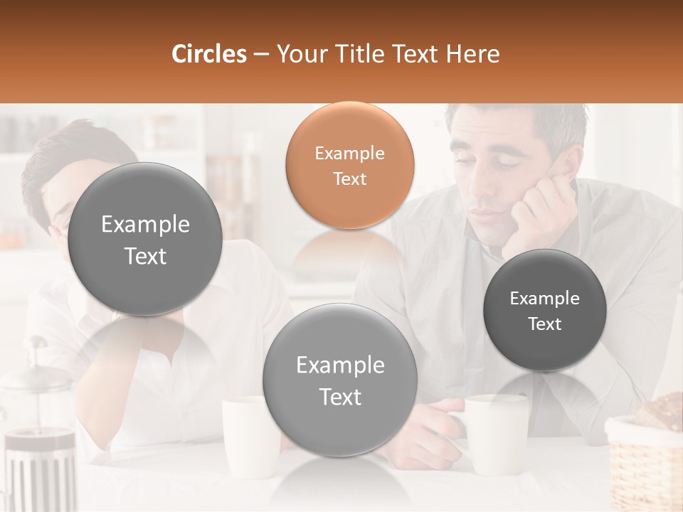 Caucasian Appearance Interior Tired PowerPoint Template