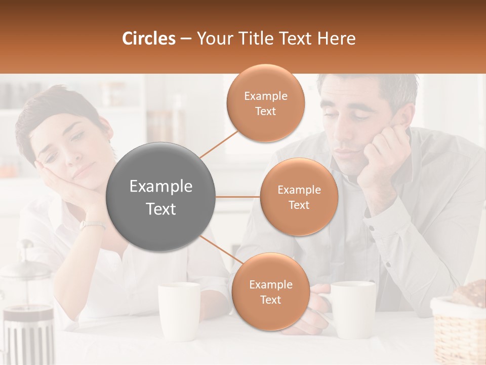 Caucasian Appearance Interior Tired PowerPoint Template