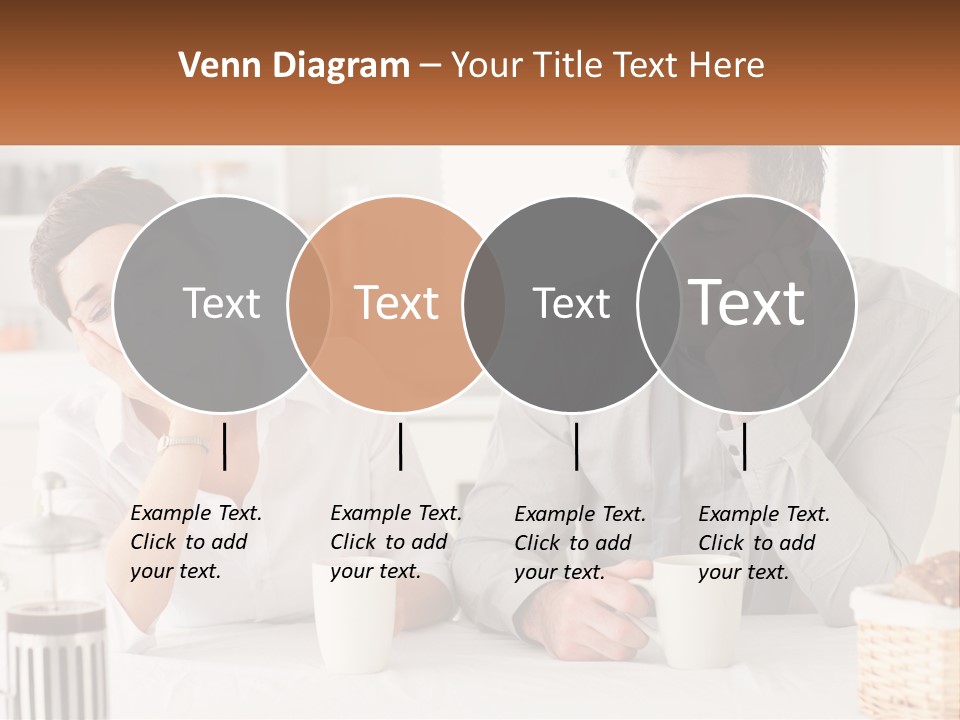 Caucasian Appearance Interior Tired PowerPoint Template