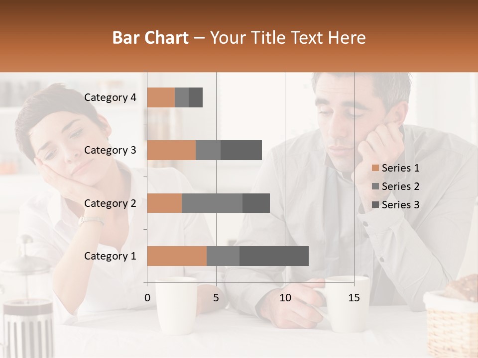 Caucasian Appearance Interior Tired PowerPoint Template