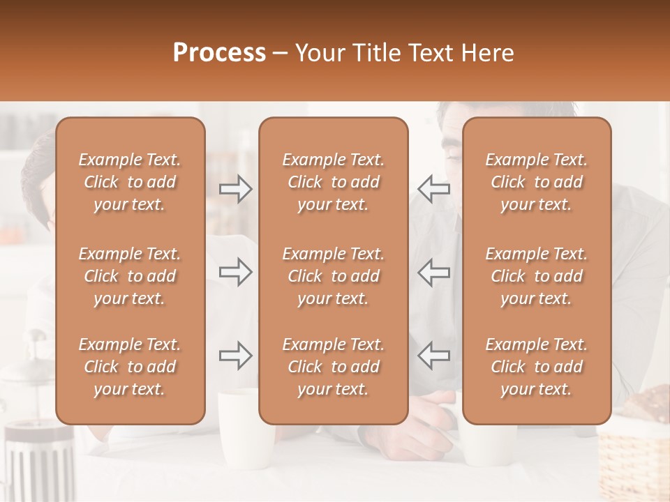 Caucasian Appearance Interior Tired PowerPoint Template
