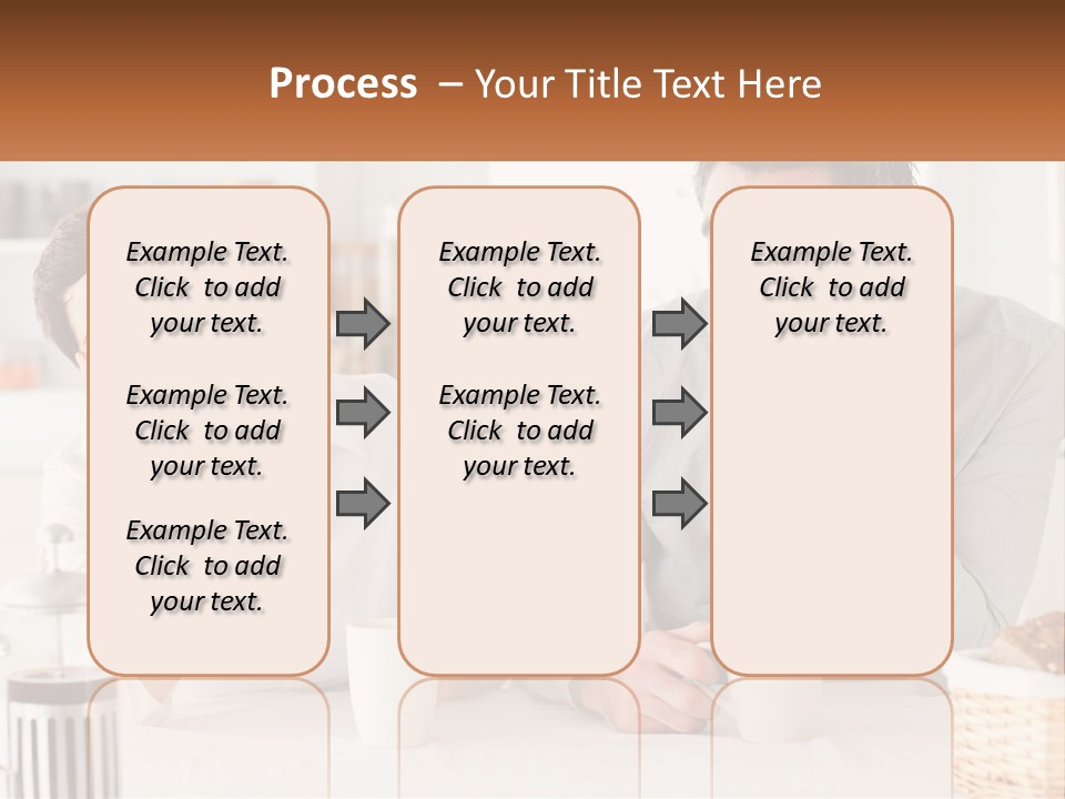 Caucasian Appearance Interior Tired PowerPoint Template