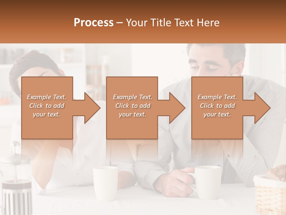 Caucasian Appearance Interior Tired PowerPoint Template