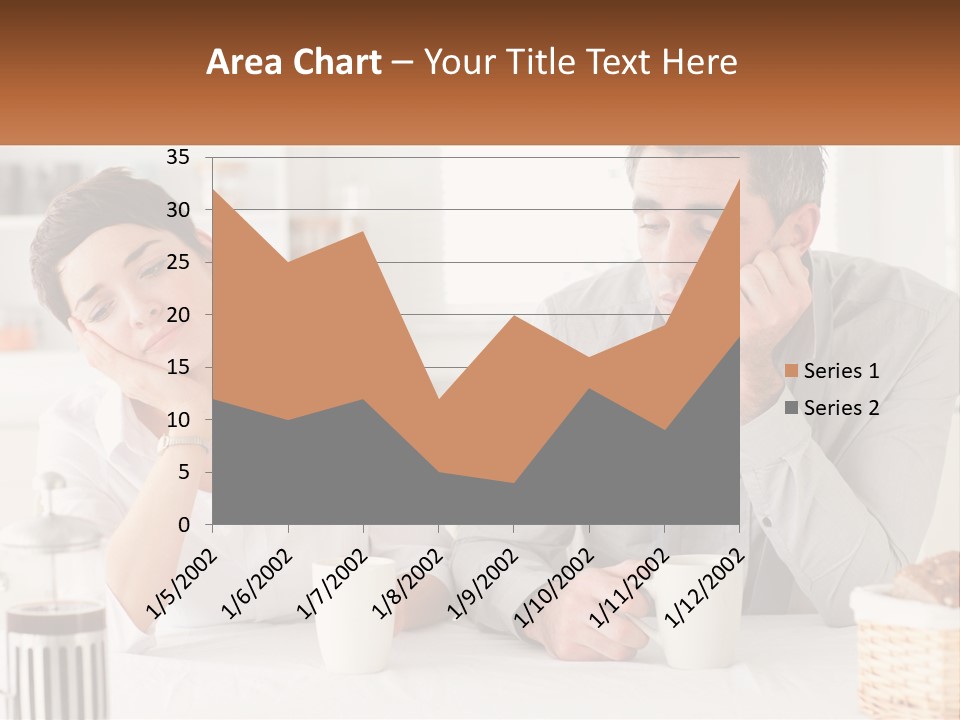Caucasian Appearance Interior Tired PowerPoint Template