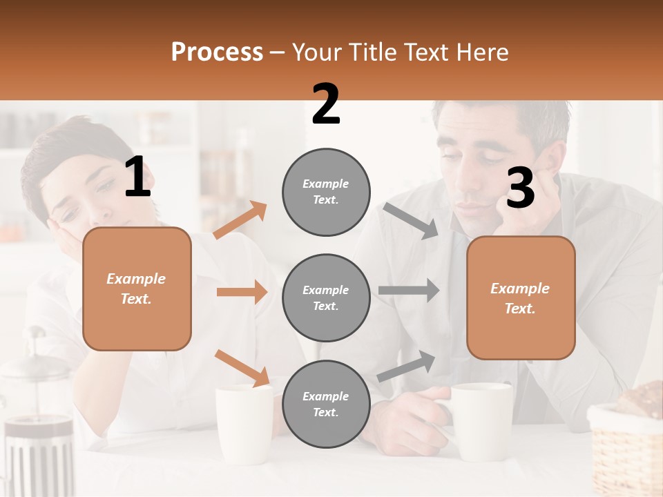 Caucasian Appearance Interior Tired PowerPoint Template