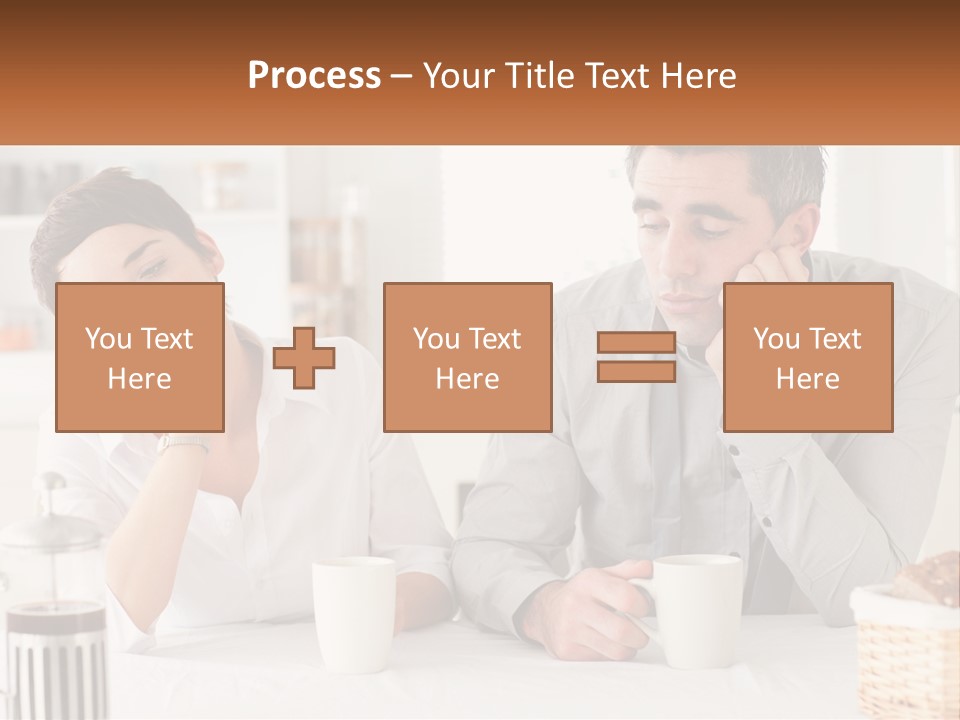 Caucasian Appearance Interior Tired PowerPoint Template