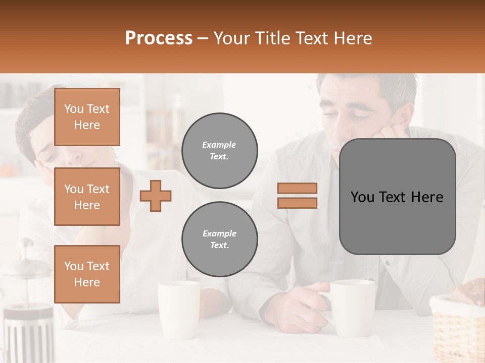 Caucasian Appearance Interior Tired PowerPoint Template