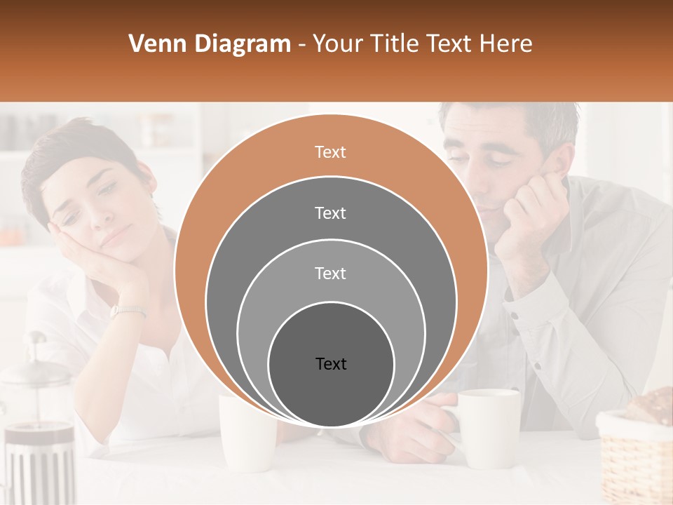 Caucasian Appearance Interior Tired PowerPoint Template