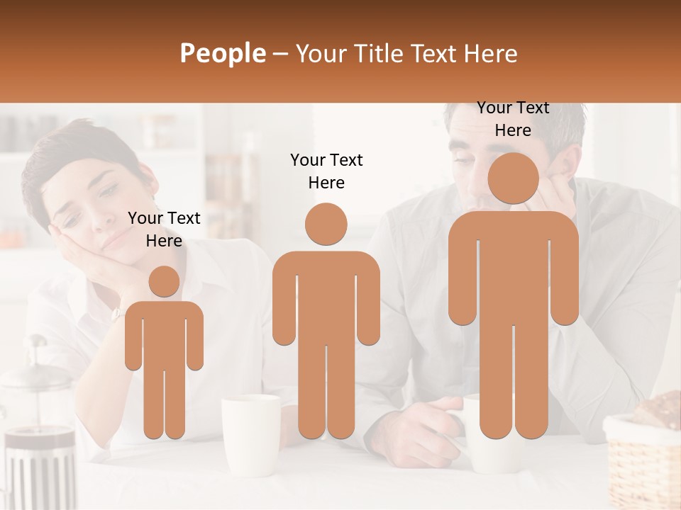 Caucasian Appearance Interior Tired PowerPoint Template