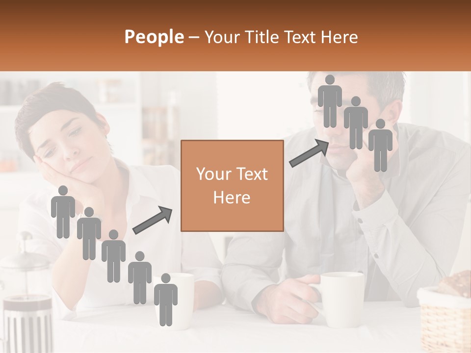 Caucasian Appearance Interior Tired PowerPoint Template