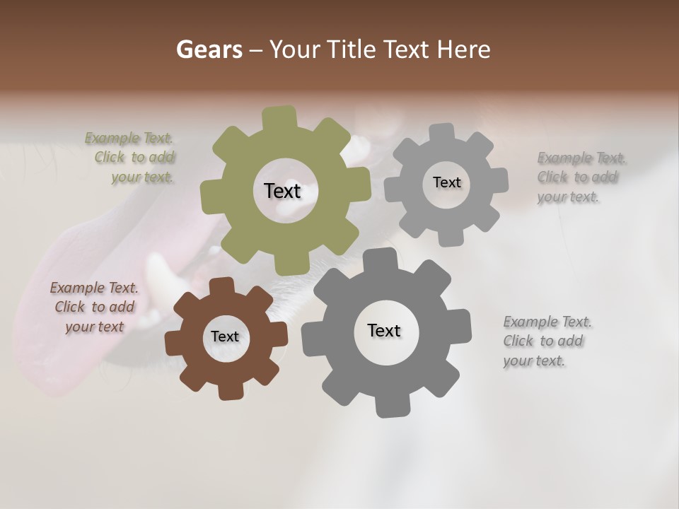 Cute Bark Puppy PowerPoint Template