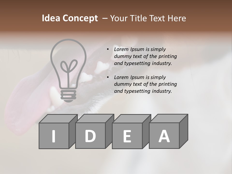 Cute Bark Puppy PowerPoint Template