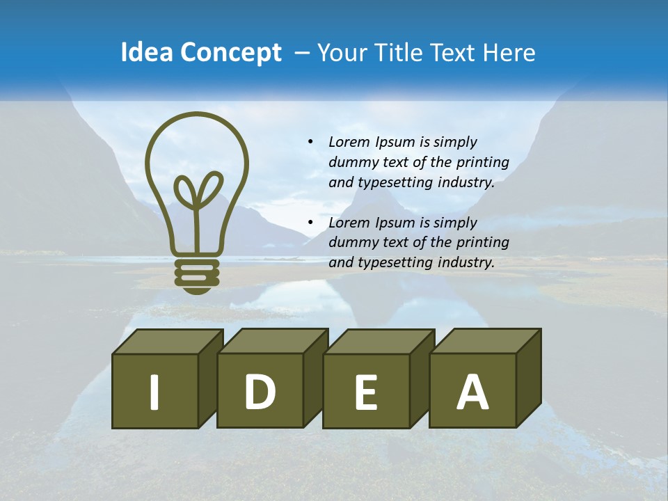 Water Hill Zealand PowerPoint Template