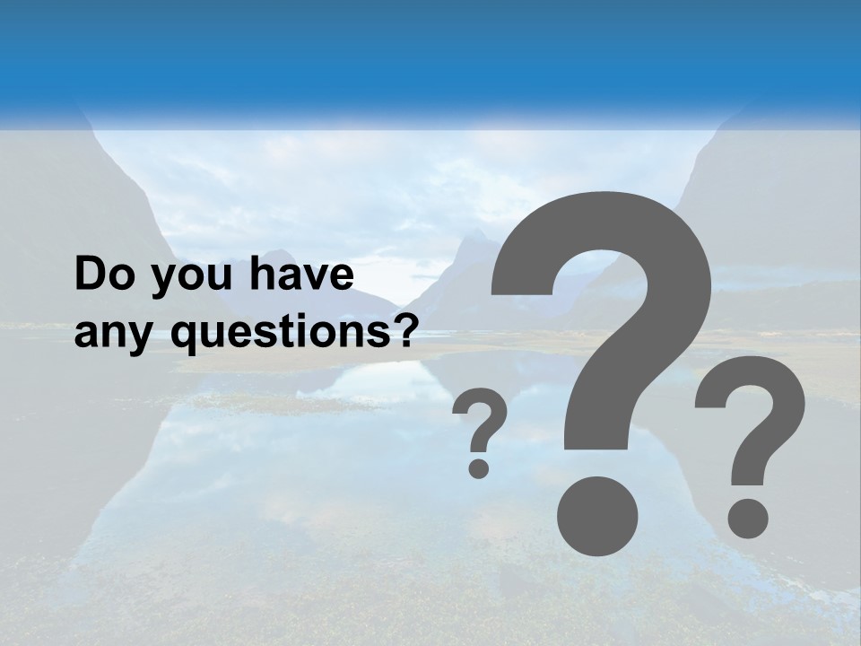 Water Hill Zealand PowerPoint Template