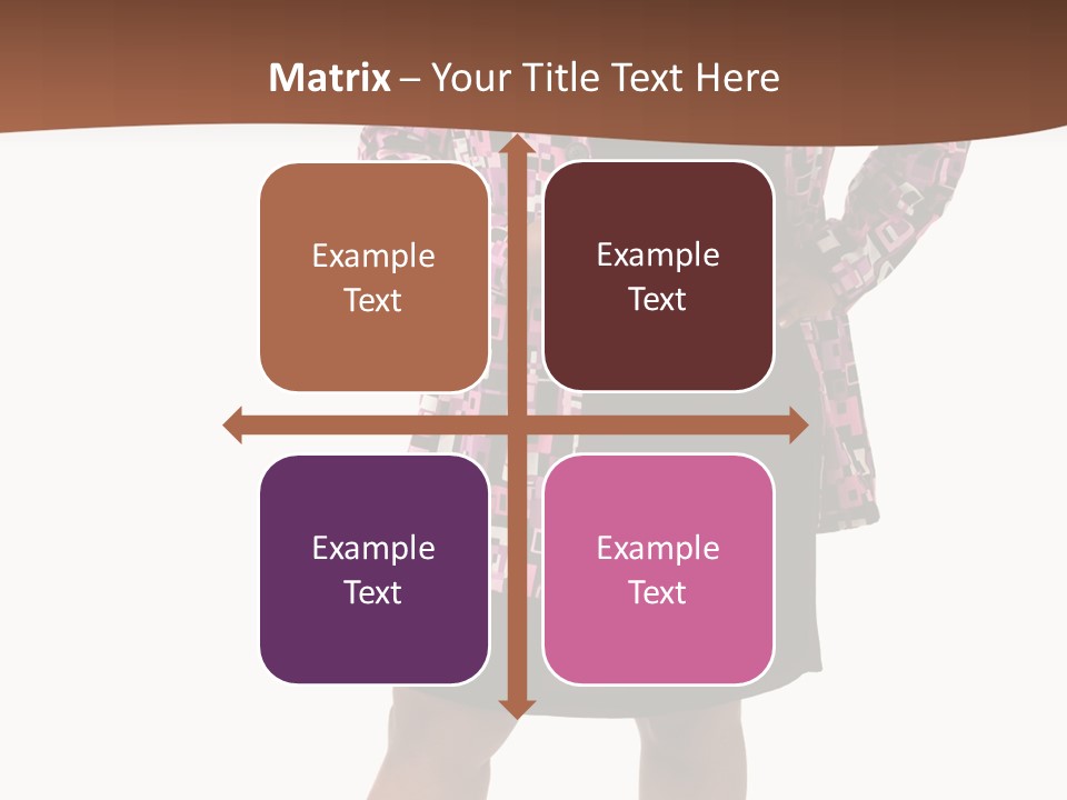 Cheerful Happiness Businesswoman PowerPoint Template