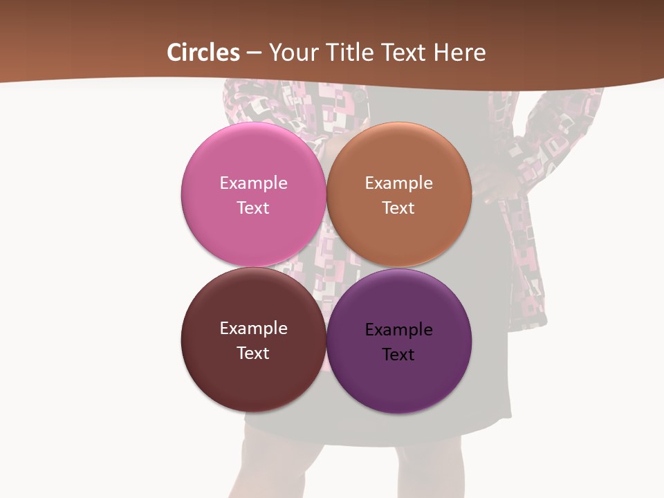 Cheerful Happiness Businesswoman PowerPoint Template