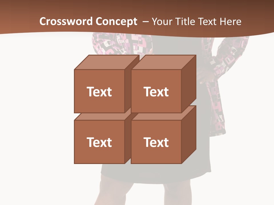 Cheerful Happiness Businesswoman PowerPoint Template