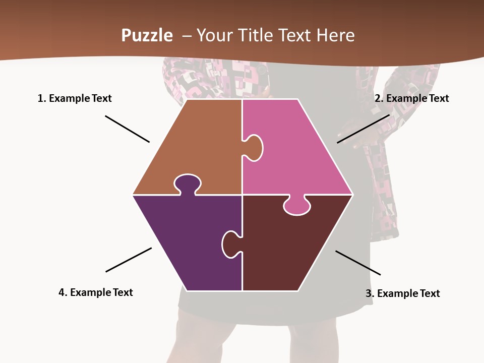 Cheerful Happiness Businesswoman PowerPoint Template