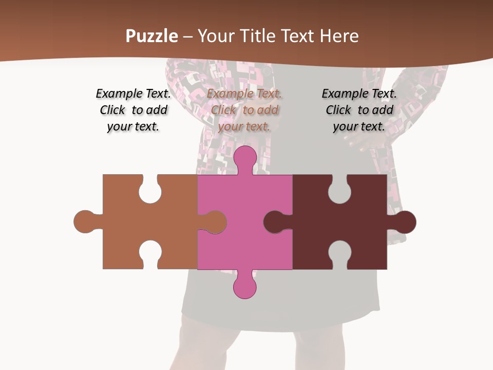 Cheerful Happiness Businesswoman PowerPoint Template