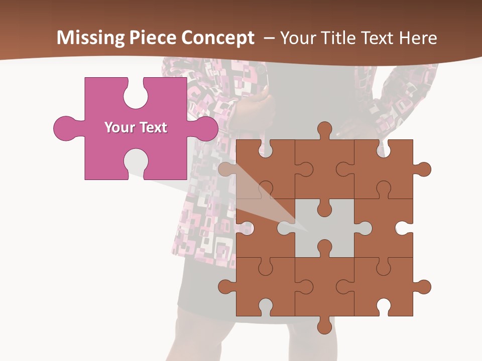 Cheerful Happiness Businesswoman PowerPoint Template