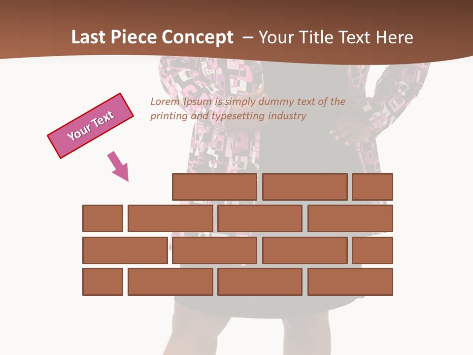 Cheerful Happiness Businesswoman PowerPoint Template