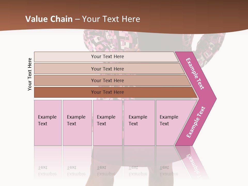 Cheerful Happiness Businesswoman PowerPoint Template