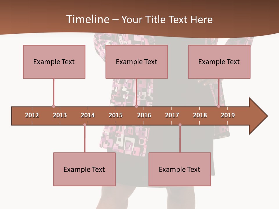 Cheerful Happiness Businesswoman PowerPoint Template