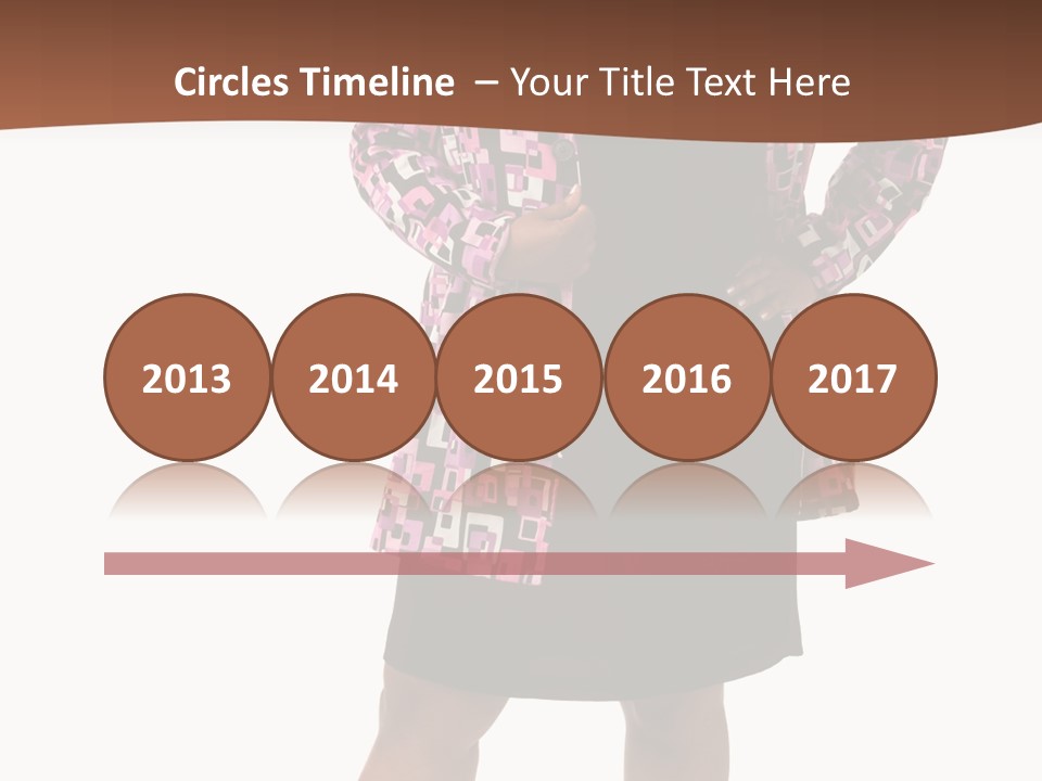 Cheerful Happiness Businesswoman PowerPoint Template