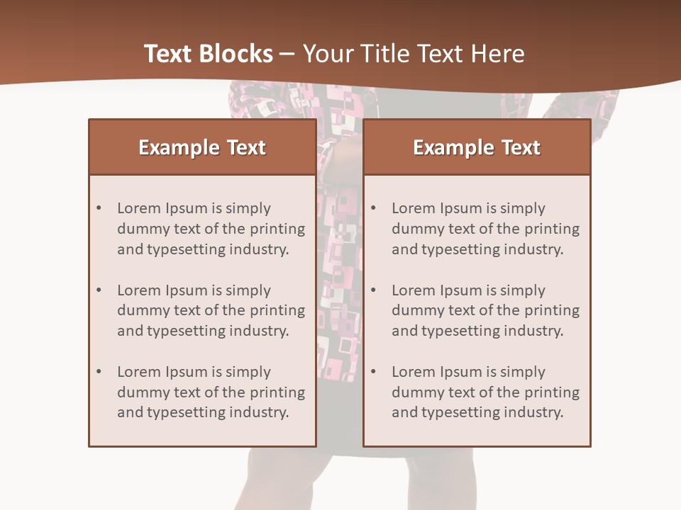 Cheerful Happiness Businesswoman PowerPoint Template