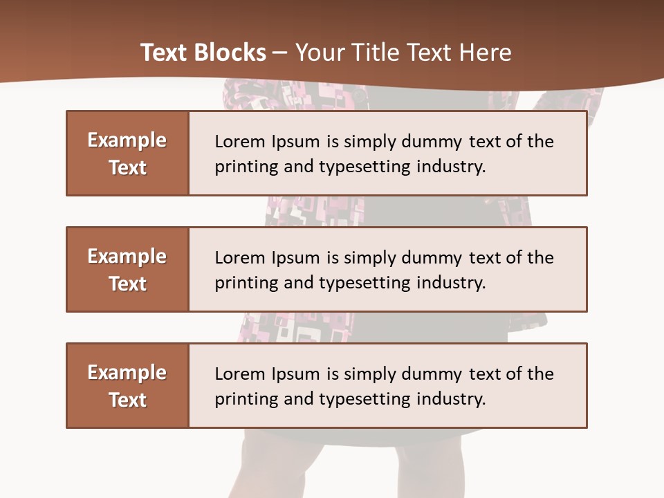 Cheerful Happiness Businesswoman PowerPoint Template