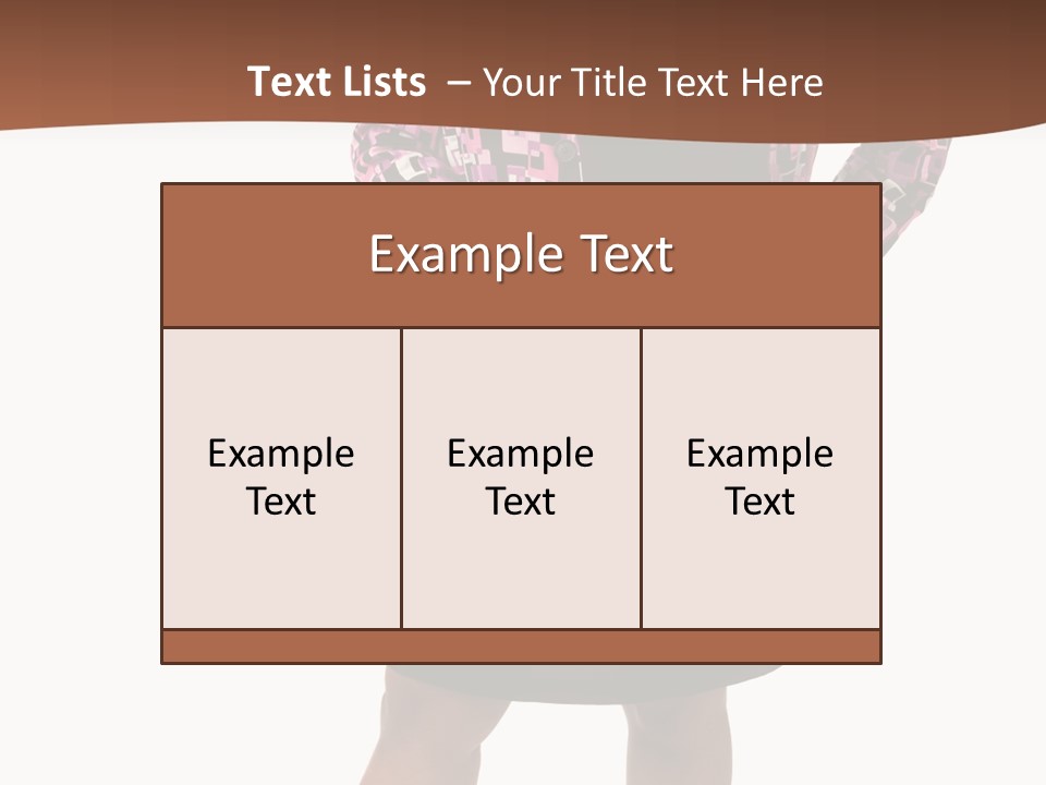 Cheerful Happiness Businesswoman PowerPoint Template