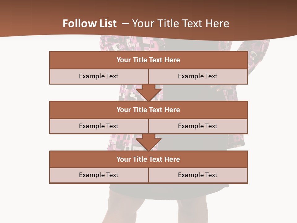 Cheerful Happiness Businesswoman PowerPoint Template