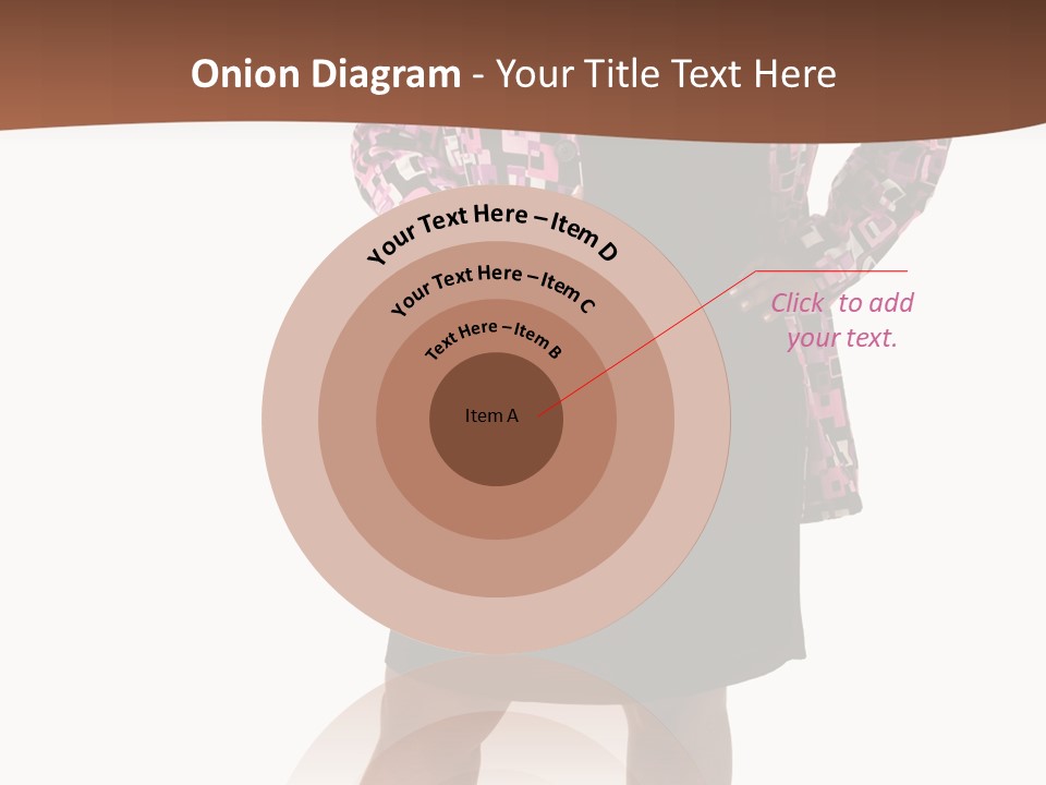 Cheerful Happiness Businesswoman PowerPoint Template