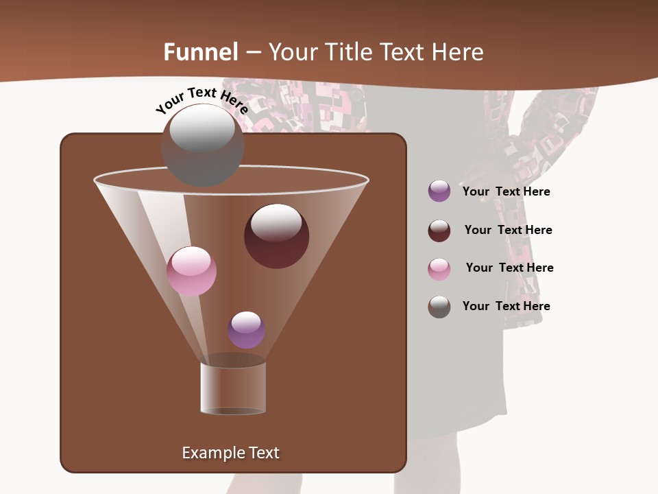 Cheerful Happiness Businesswoman PowerPoint Template