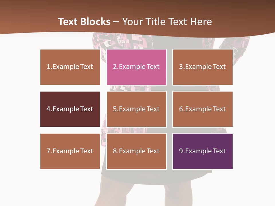 Cheerful Happiness Businesswoman PowerPoint Template