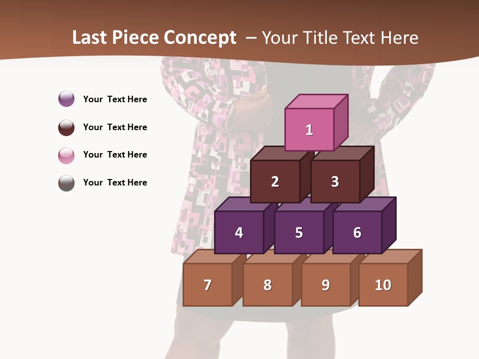 Cheerful Happiness Businesswoman PowerPoint Template