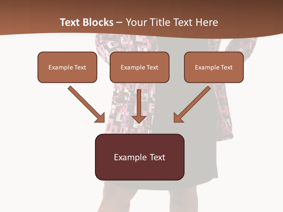 Cheerful Happiness Businesswoman PowerPoint Template