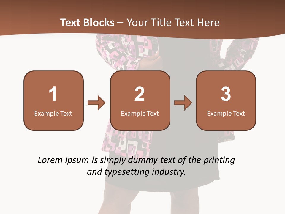 Cheerful Happiness Businesswoman PowerPoint Template