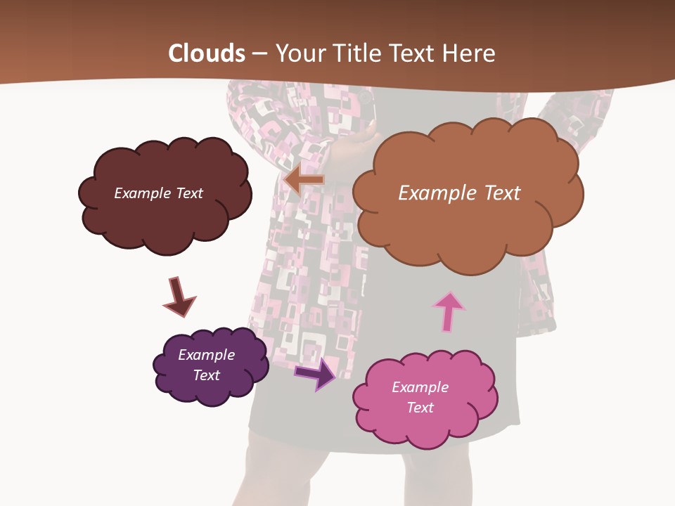 Cheerful Happiness Businesswoman PowerPoint Template