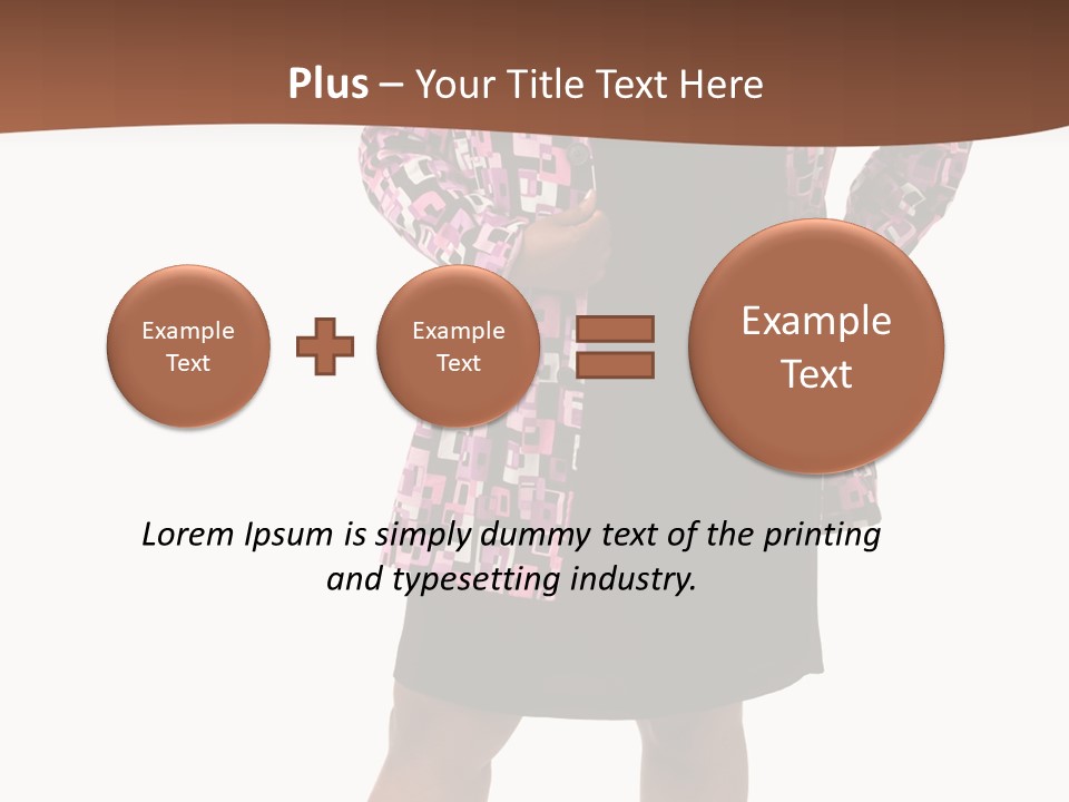 Cheerful Happiness Businesswoman PowerPoint Template