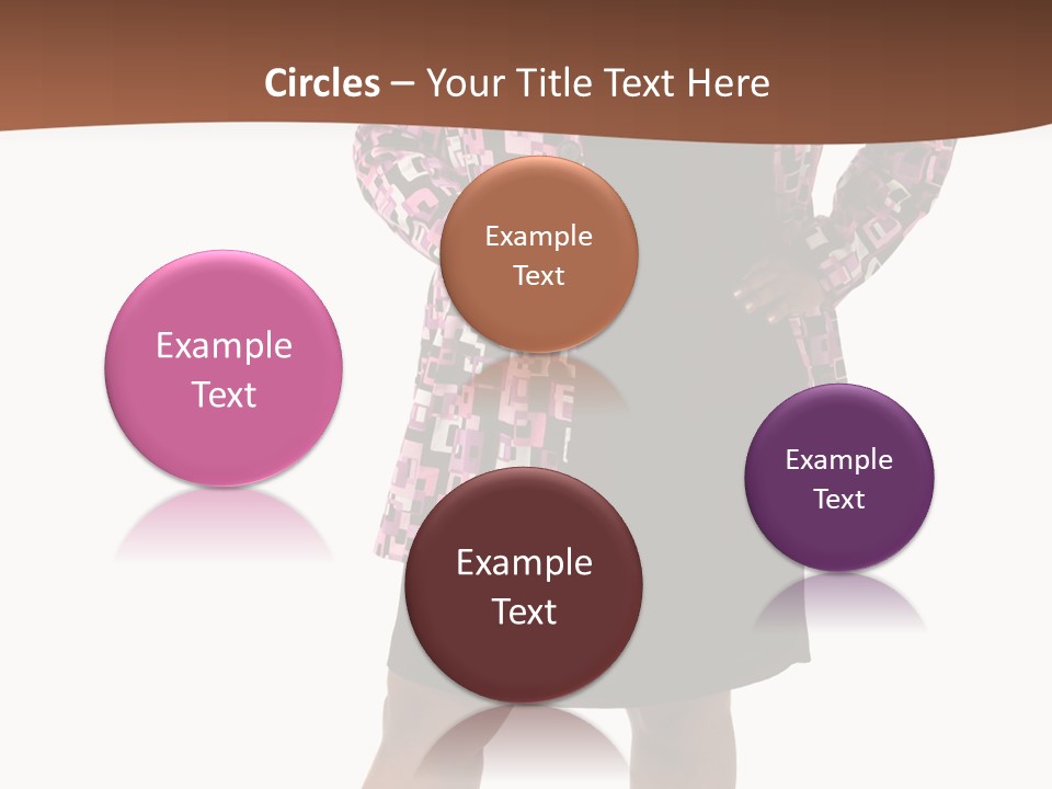 Cheerful Happiness Businesswoman PowerPoint Template