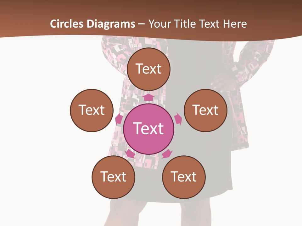 Cheerful Happiness Businesswoman PowerPoint Template